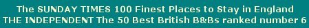 The sunday times 100 finest places to stay in England